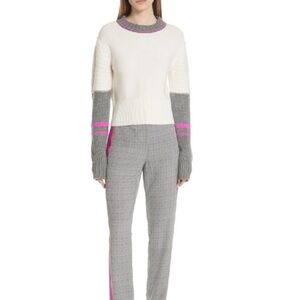 GREY JASON WU Colorblock Merino Wool Sweater